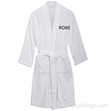 فندق Bathrobe مخصص للقطن تيري رداء الحمام مع شعار